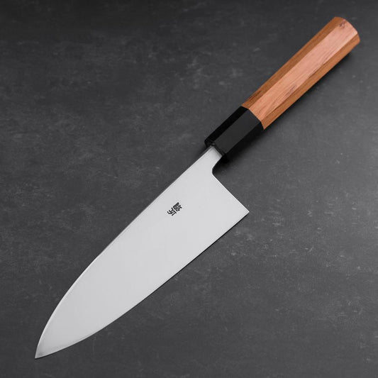 Deba White Steel #2 Hon-Kasumi Buffalo Teak Handle 165mm