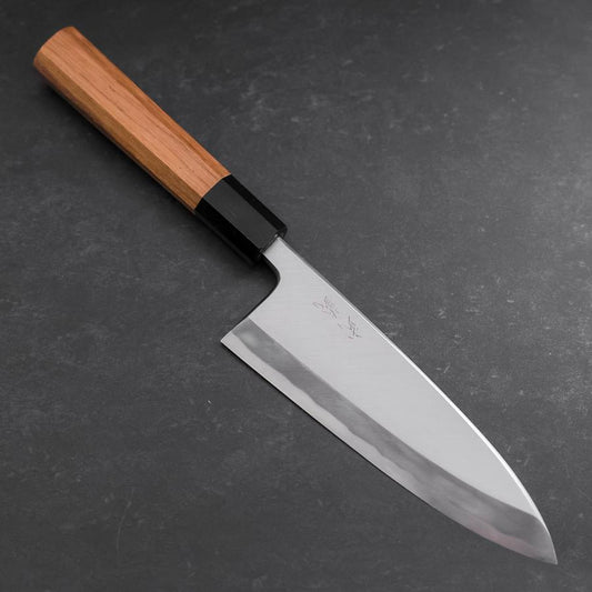 Deba White Steel #2 Hon-Kasumi Buffalo Teak Handle 165mm