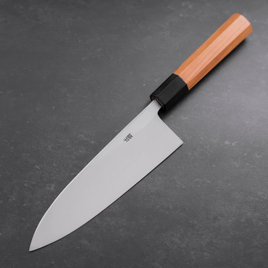 Deba White Steel #2 Hon-Kasumi Buffalo Teak Handle 180mm