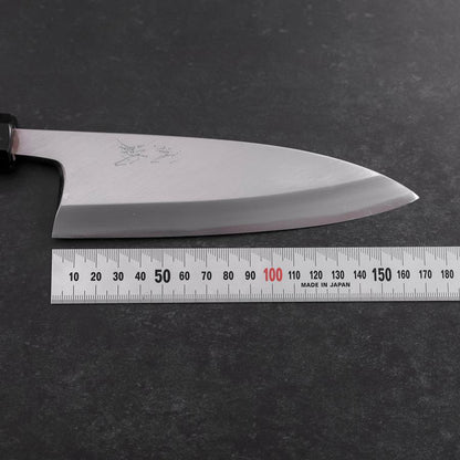Deba White Steel #2 Kasumi Buffalo Ebony Handle 165mm