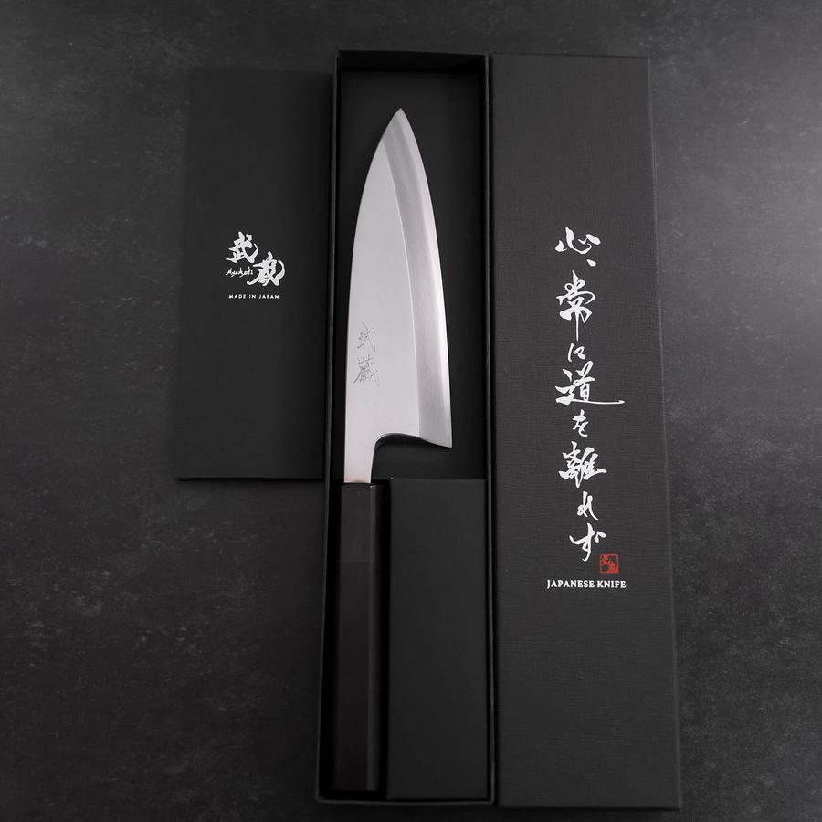 Deba White Steel #2 Kasumi Buffalo Ebony Handle 165mm
