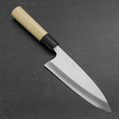 Deba White Steel #2 Kasumi Buffalo Magnolia Handle 165mm (Kurigata)
