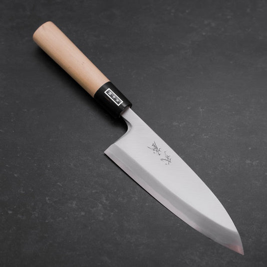 Deba White Steel #2 Kasumi Buffalo Magnolia Handle 165mm