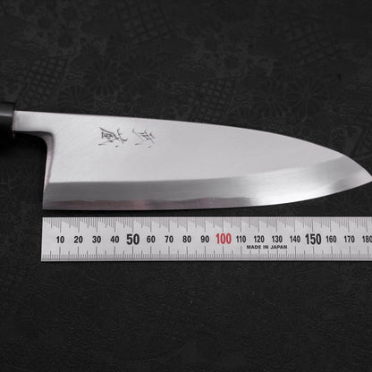 Deba White Steel #2 Kasumi Buffalo Magnolia Handle 180mm