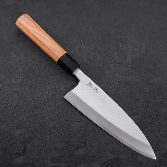 Deba White Steel #2 Kasumi Buffalo Teak Handle 180mm