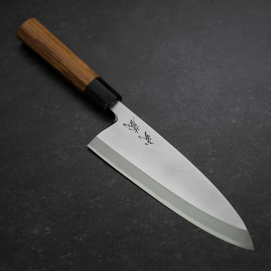 Deba White Steel #2 Kasumi Buffalo Teak Handle 195mm