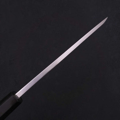 Deba White Steel #2 Kasumi Chokin Gold Sakura-Fuji Buffalo Ebony Handle 180mm