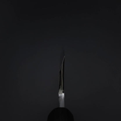 Deba White Steel #2 Kasumi Chokin Silver Dragon Buffalo Ebony Handle 150mm