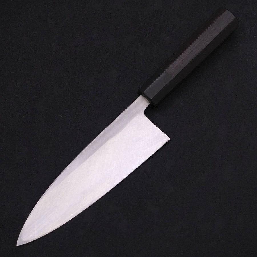 Deba White Steel #2 Kasumi Chokin Silver Dragon Buffalo Ebony Handle 170mm