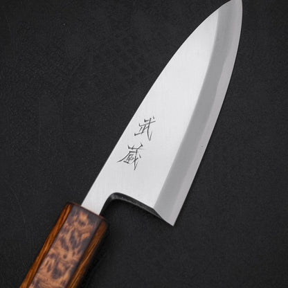 Deba White Steel #2 Kasumi Sumi Urushi Handle 120mm