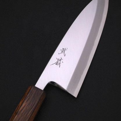 Deba White Steel #2 Kasumi Sumi Urushi Handle 165mm