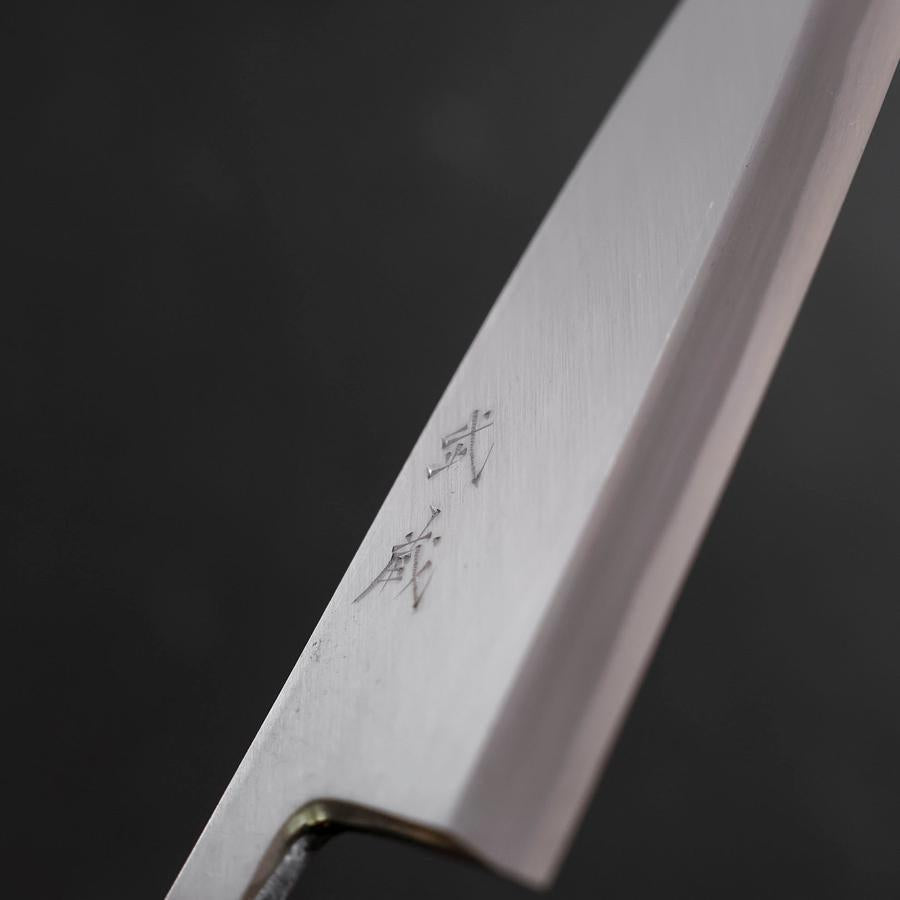 Deba White Steel #2 Kasumi Sumi Urushi Handle 180mm