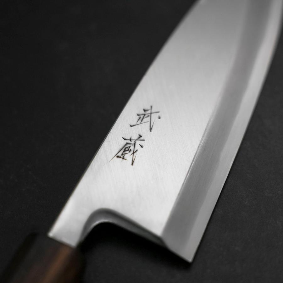 Deba White Steel #2 Kasumi Sumi Urushi Handle 180mm