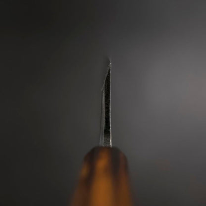 Deba White Steel #2 Kasumi Sumi Urushi Handle 180mm
