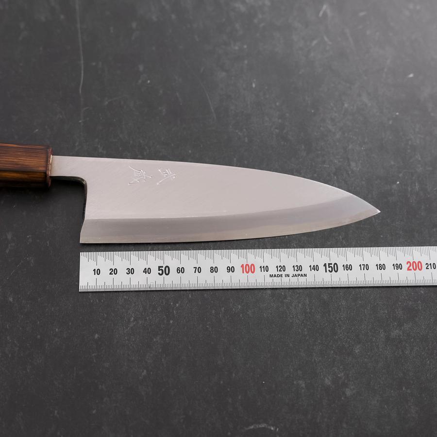 Deba White Steel #2 Kasumi Sumi Urushi Handle 180mm