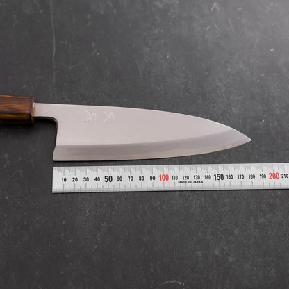 Deba White Steel #2 Kasumi Sumi Urushi Handle 180mm