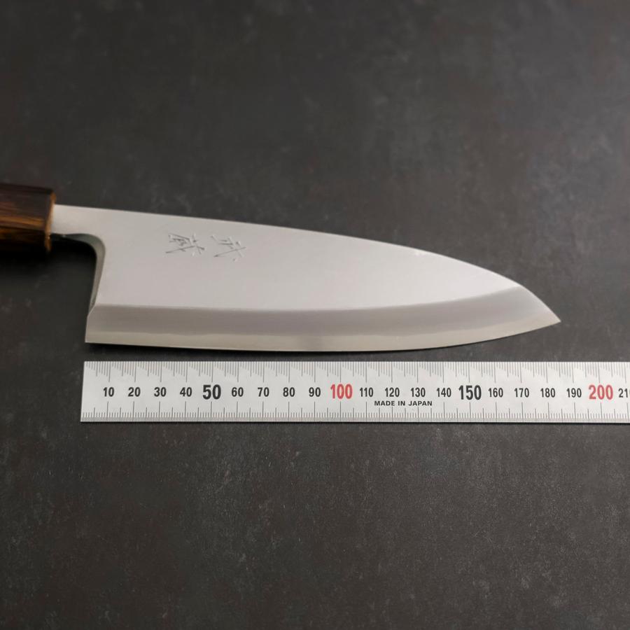 Deba White Steel #2 Kasumi Sumi Urushi Handle 180mm