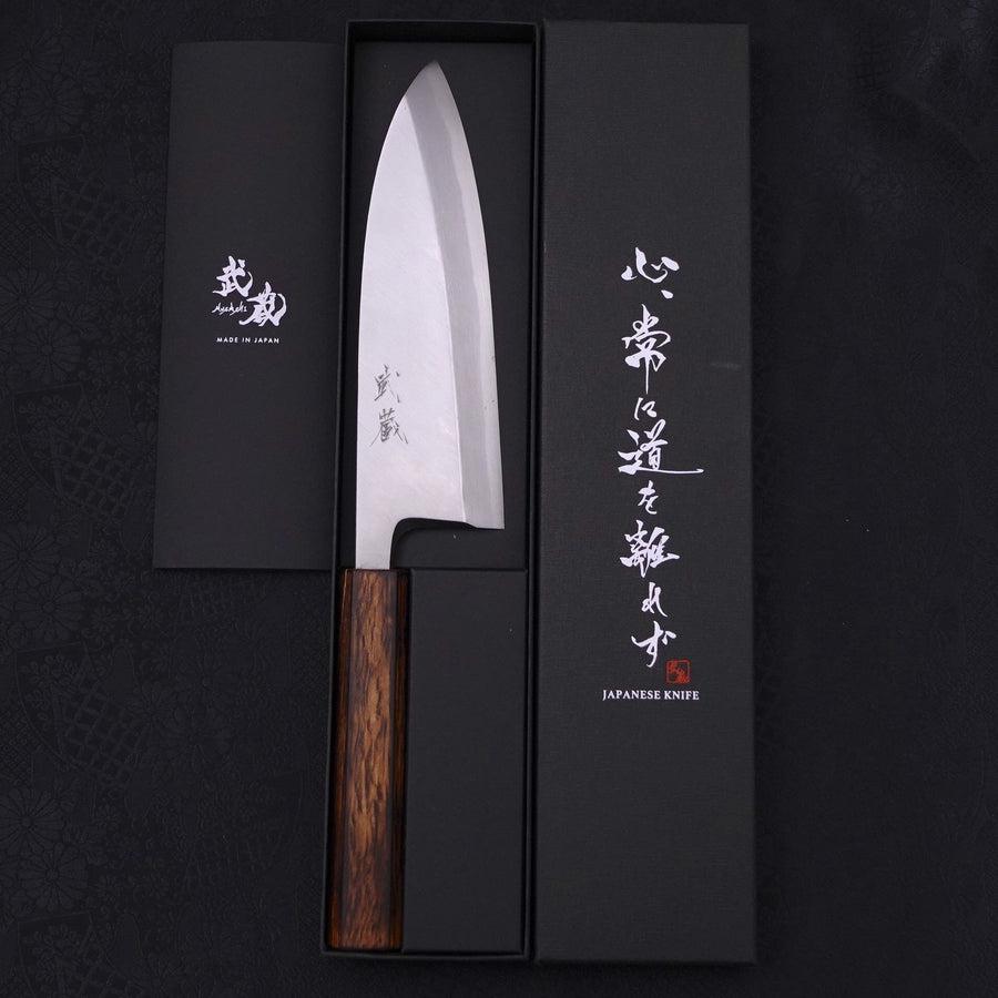Deba White Steel #2 Kasumi Sumi Urushi Handle 180mm