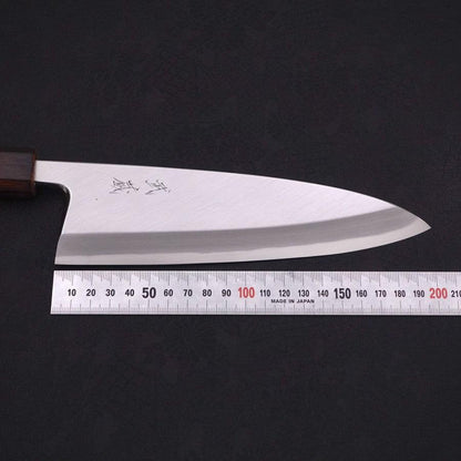 Deba White Steel #2 Kasumi Sumi Urushi Handle 195mm