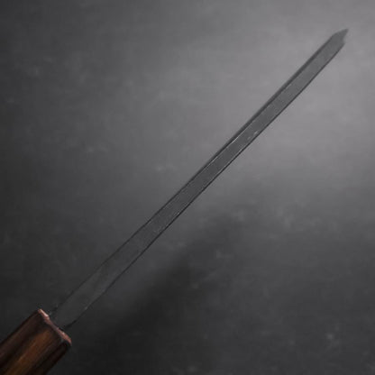 Deba White Steel #2 Kurouchi Sumi Urushi Handle 180mm