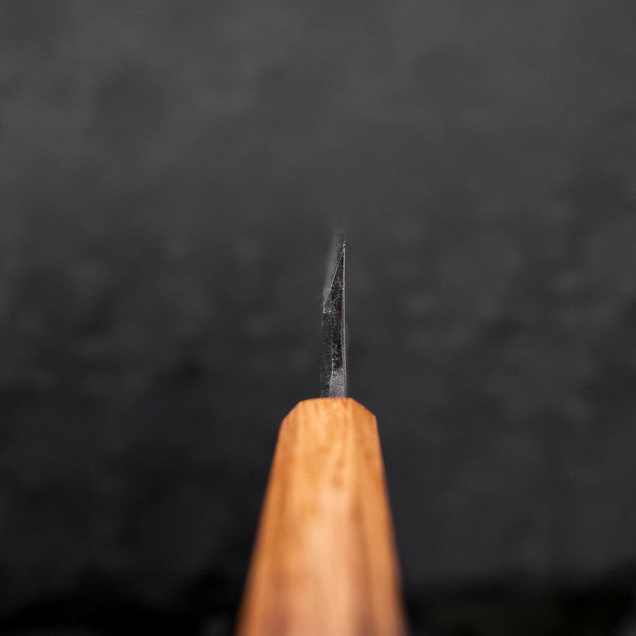 Deba White Steel #2 Kurouchi Tsuchime Yaki Urushi Handle 105mm