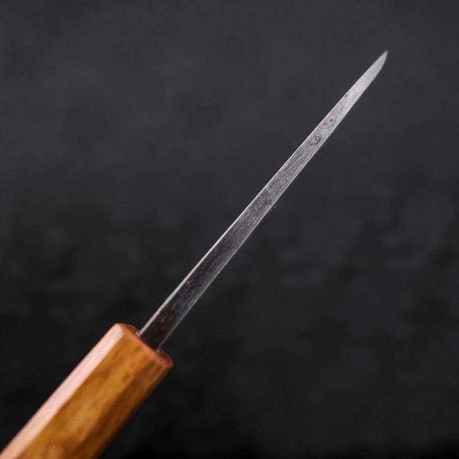 Deba White Steel #2 Kurouchi Tsuchime Yaki Urushi Handle 105mm