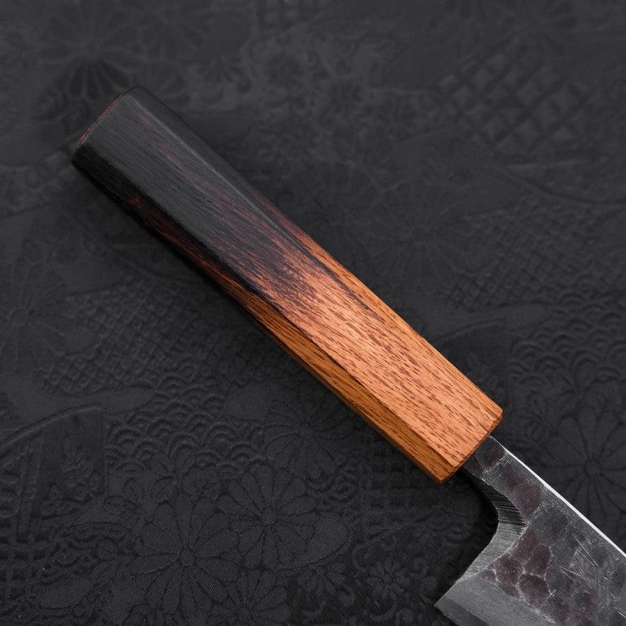 Deba White Steel #2 Kurouchi Tsuchime Yaki Urushi Handle 105mm