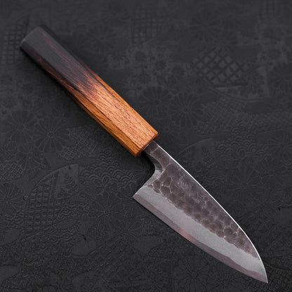 Deba White Steel #2 Kurouchi Tsuchime Yaki Urushi Handle 105mm