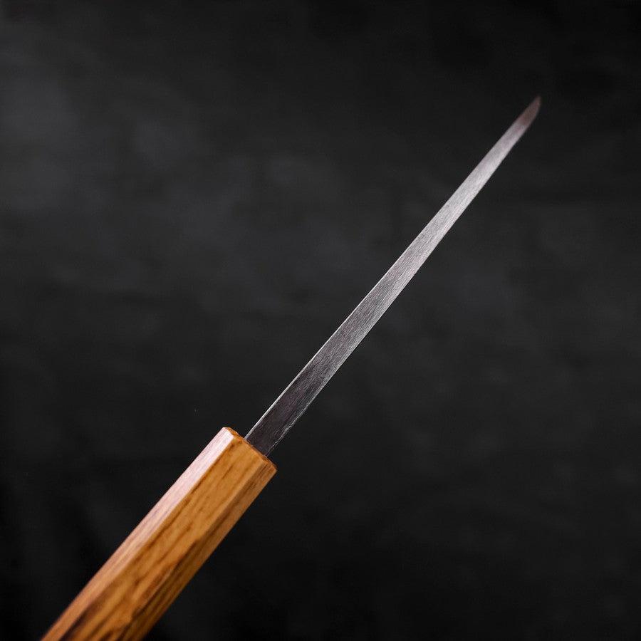 Deba White Steel #2 Kurouchi Tsuchime Yaki Urushi Handle 120mm