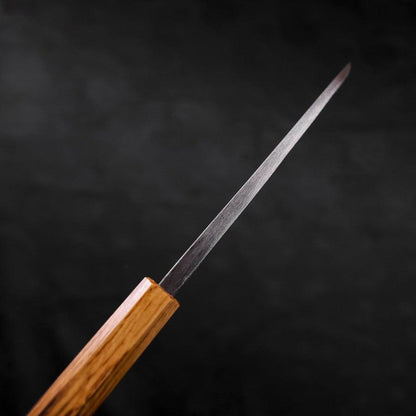 Deba White Steel #2 Kurouchi Tsuchime Yaki Urushi Handle 120mm