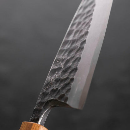 Deba White Steel #2 Kurouchi Tsuchime Yaki Urushi Handle 150mm