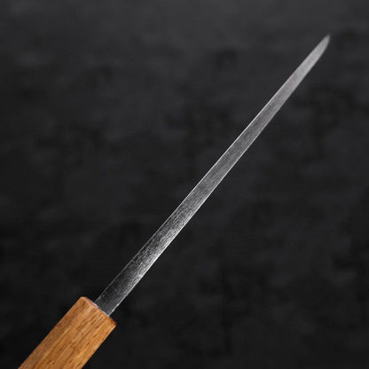 Deba White Steel #2 Kurouchi Tsuchime Yaki Urushi Handle 150mm