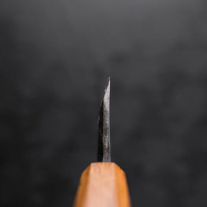 Deba White Steel #2 Kurouchi Tsuchime Yaki Urushi Handle 165mm