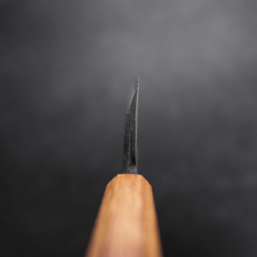 Deba White Steel #2 Kurouchi Tsuchime Yaki Urushi Handle 180mm