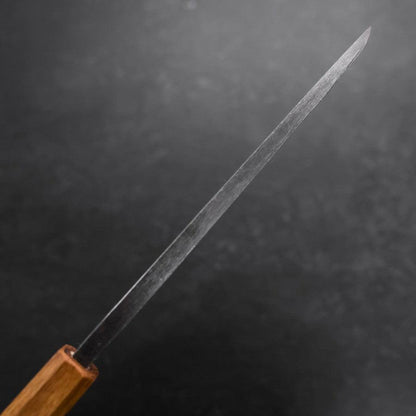 Deba White Steel #2 Kurouchi Tsuchime Yaki Urushi Handle 180mm