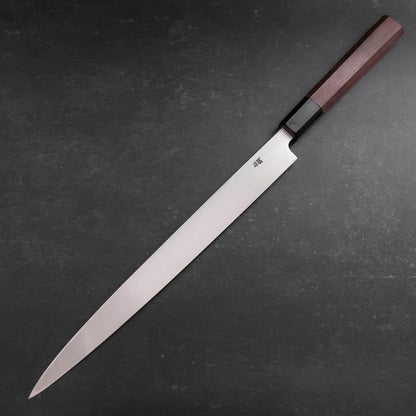Fuguhiki Blue Steel #1 Hon-Kasumi Buffalo Walnut Handle 300mm