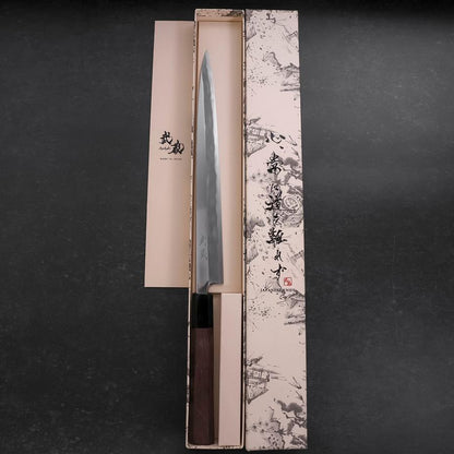 Fuguhiki White Steel #1 Mirror Buffalo Walnut Handle 270mm