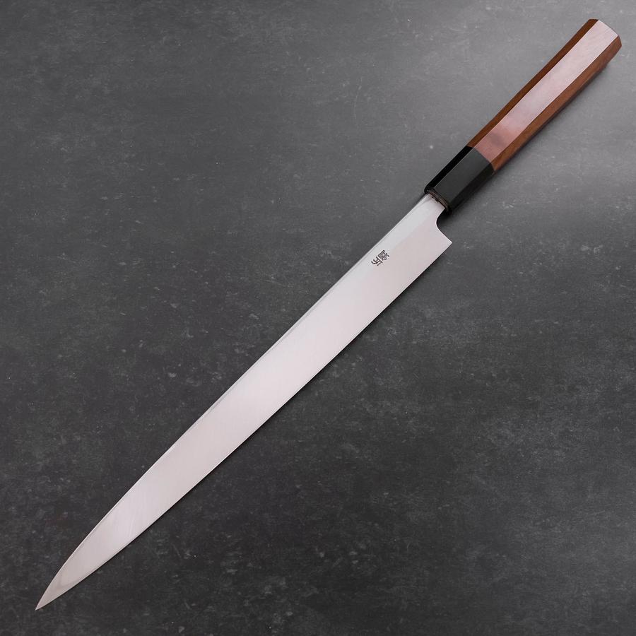 Fuguhiki White Steel #2 Hon-Kasumi Buffalo Walnut Handle 300mm