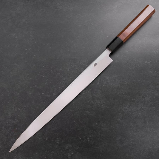 Fuguhiki White Steel #2 Hon-Kasumi Buffalo Walnut Handle 300mm