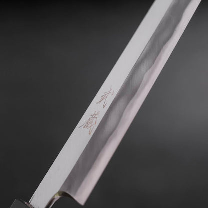 Fuguhiki White Steel #2 Hon-Kasumi Buffalo Walnut Handle 300mm