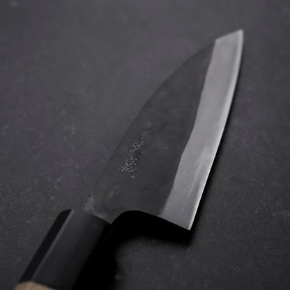 Funayuki Blue Steel #1 Kurouchi Buffalo Magnolia Handle 105mm