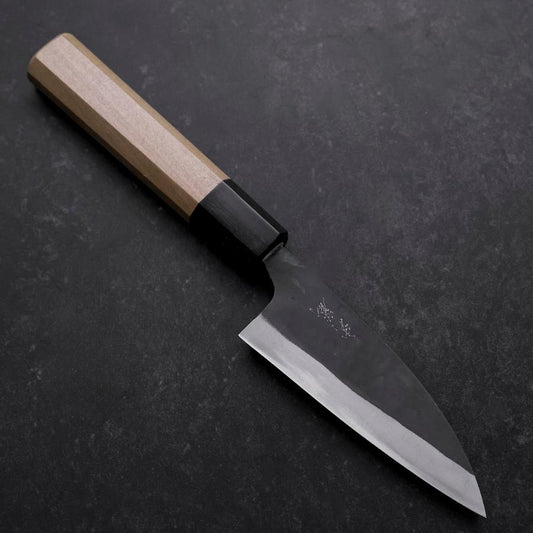 Funayuki Blue Steel #1 Kurouchi Buffalo Magnolia Handle 105mm
