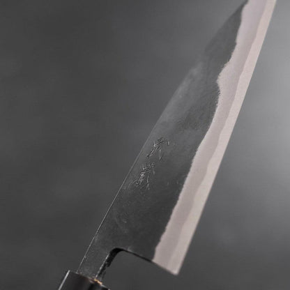 Funayuki Blue Steel #2 Kurouchi Buffalo Magnolia Handle 150mm