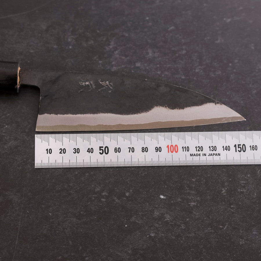 Funayuki Blue Steel #2 Kurouchi Buffalo Magnolia Handle 150mm