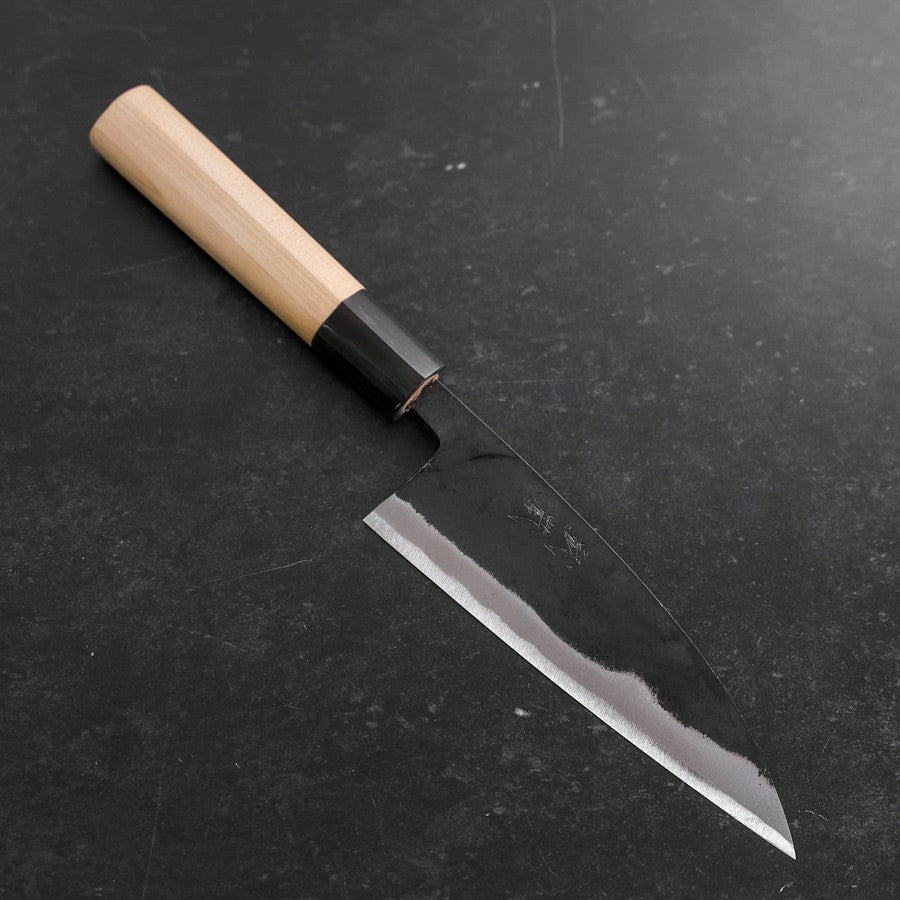 Funayuki Blue Steel #2 Kurouchi Buffalo Magnolia Handle 150mm