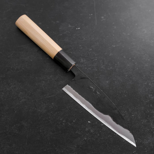 Funayuki Blue Steel #2 Kurouchi Buffalo Magnolia Handle 150mm