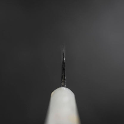 Funayuki Blue Steel #2 Kurouchi Ocean Black White Gold Handle 165mm