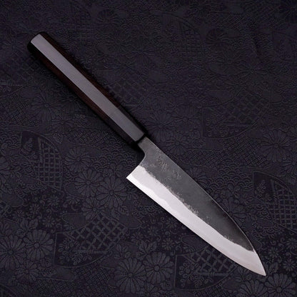 Funayuki Sabaki Blue Super Kurouchi Buffalo Ebony Handle 135mm