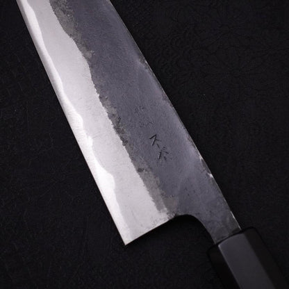 Funayuki Sabaki Blue Super Kurouchi Buffalo Ebony Handle 180mm