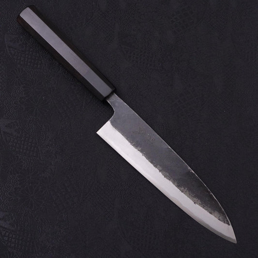 Funayuki Sabaki Blue Super Kurouchi Buffalo Ebony Handle 180mm